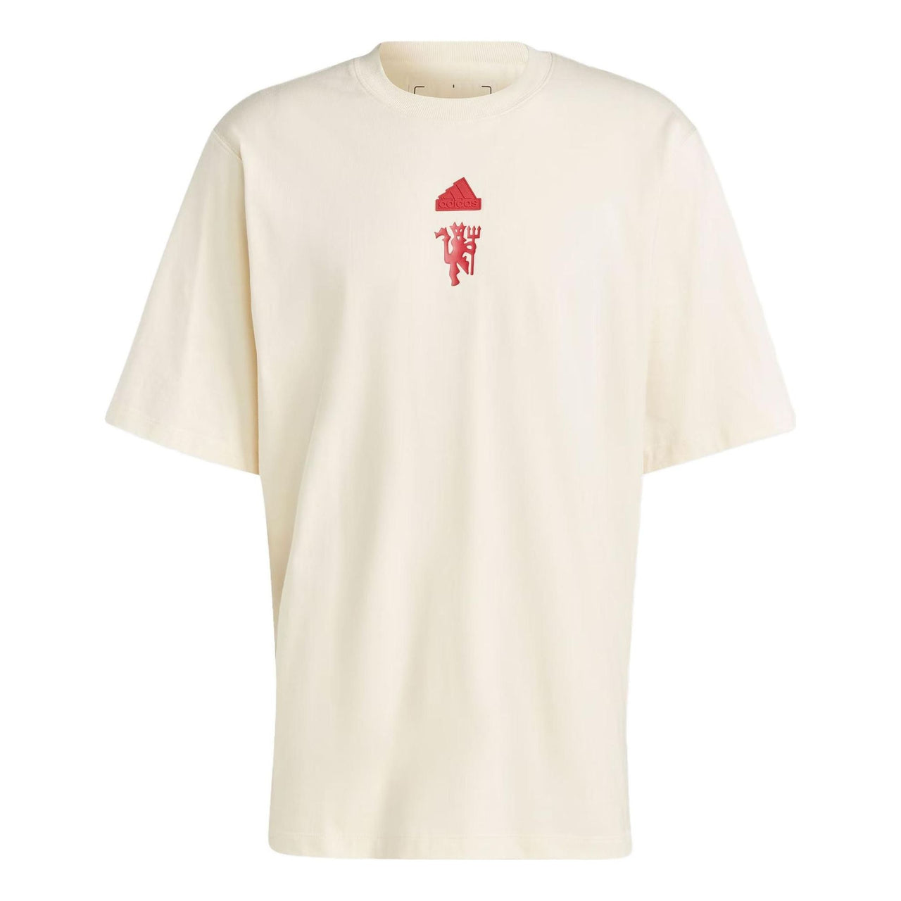 adidas Manchester United LFSTLR Oversized T-Shirts 'White Red' IA8552