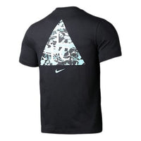 Nike Pattern Printing Round Neck Short Sleeve Black CZ8210-010
