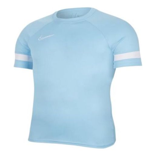 Nike Logo Stripe Sleeves Tee 'Pastel Blue' CW6102-499