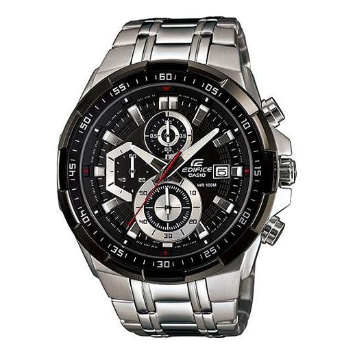 CASIO EDIFICE Waterproof Stainless Steel Strap Mens Black Analog EFR-539D-1A