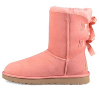 (WMNS) UGG Bailey Bow II Fleece Lined Pink Red 1016225-LNT