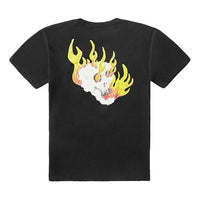 Vans Back Printing Short Sleeve Couple Style Black VN0A4MQDBLK