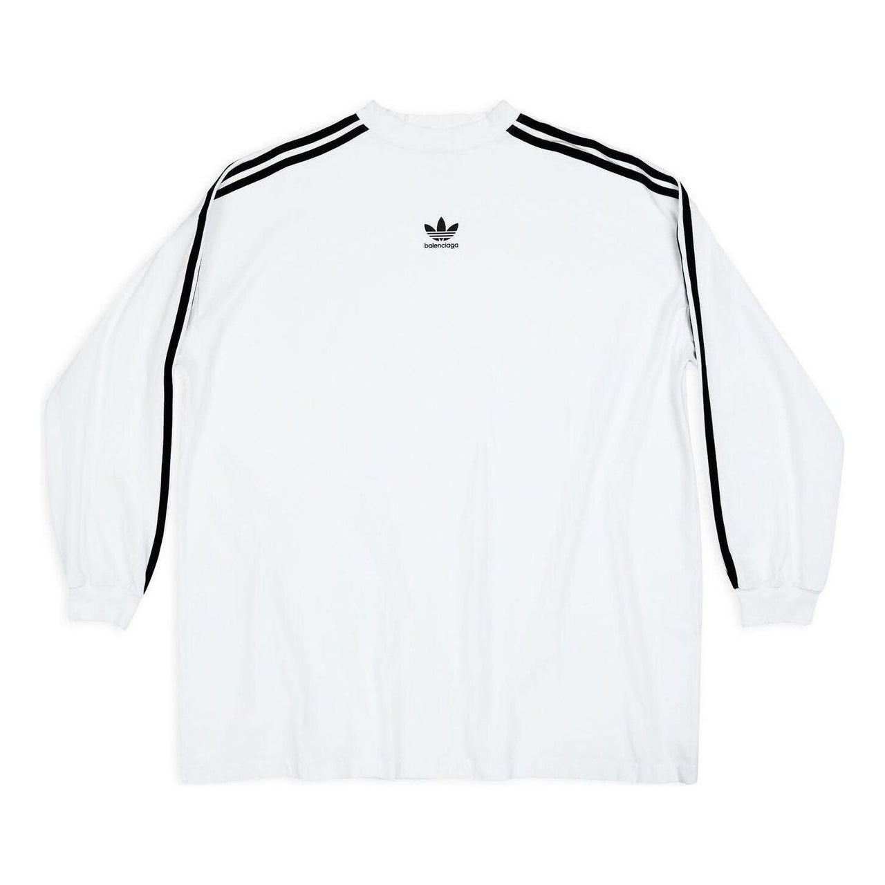 Balenciaga x adidas Long Sleeve T-shirt Oversized 'White' 728789TNVA61156