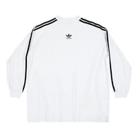 Balenciaga x adidas Long Sleeve T-shirt Oversized 'White' 728789TNVA61156