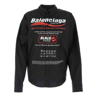 Balenciaga Dry Cleaning Shirt Large Fit 'Black' 664626TEM161000