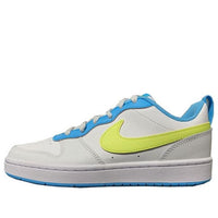 (GS) Nike Court Borough Low 2 'White Baltic Blue Volt' BQ5448-122