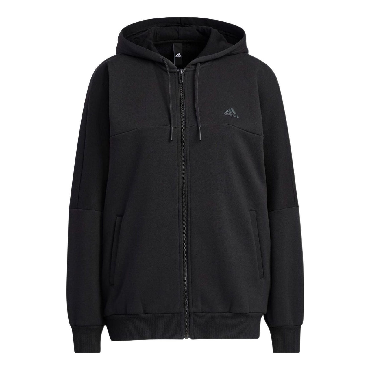 (WMNS) adidas Word Fleece Hoodie 'Black' HM2814