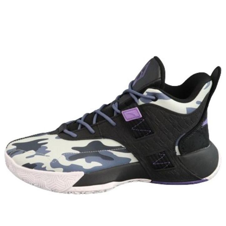 ANTA Basketball Series Sneakers Mid 'Black Grey Purple' 112241615-5