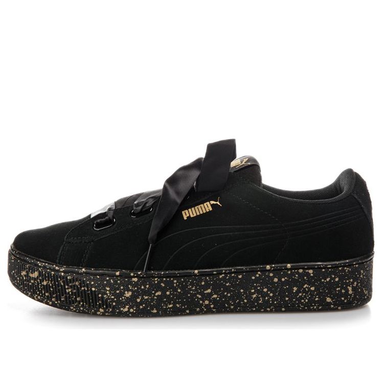 (WMNS) PUMA Vikky Platform Ribbon 'Black Gold' 366815-01