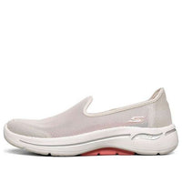 (WMNS) Skechers Go Walk Arch Fit Loafers Pink/White 896018-NAT
