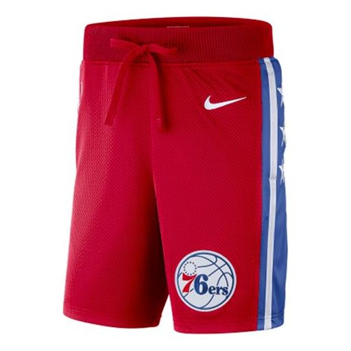Nike NBA Philadelphia 76 Basketball Sports Breathable Quick Dry Shorts Red AV6622-657