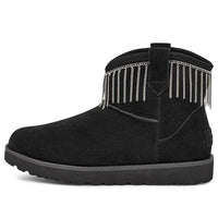 (WMNS) UGG Classic Mini Fringe 'Black' 1127454-BLK