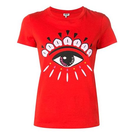 KENZO Cotton Eye Printing Short Sleeve Red F952TS733-4YD-21
