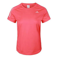 (WMNS) adidas Own The Run Tee Casual Sports Round Neck Breathable Short Sleeve Red FT2404