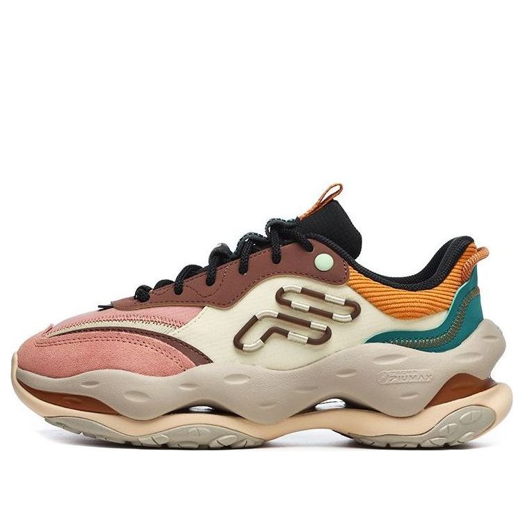 (WMNS) FILA FUSION Cheese Sneakers 'Brown Pink' T12W241103FPR