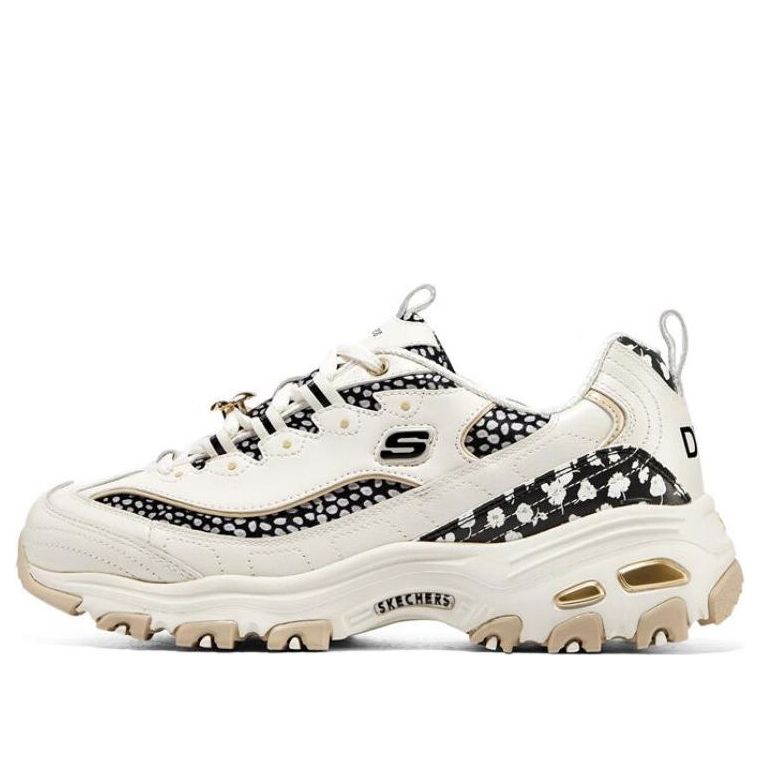 (WMNS) Skechers D'Lites x DVF 'Natural Black' 149678-NTBK