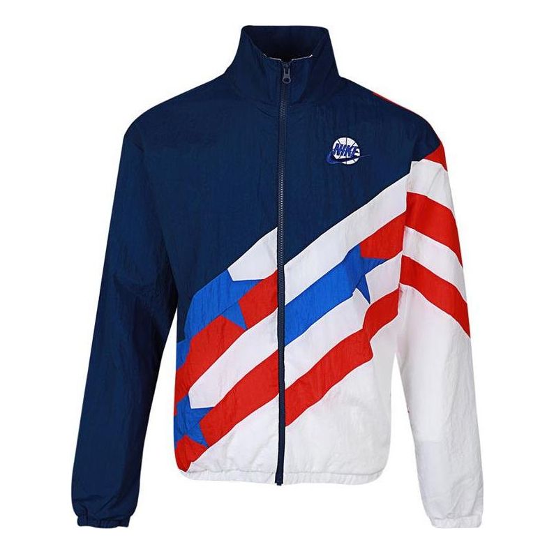 Nike AS Men's NK THROWBACK JKT Jacket WVN Blue VOID CK6622-492