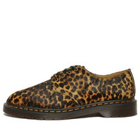 Dr. Martens 1461 Smiths Hair On Leopard Print Dress Shoes 'Brown' 27727348