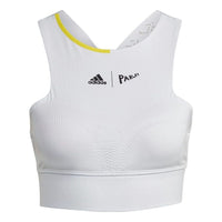 (WMNS) adidas London Crop Sports Bra 'White' HF6319