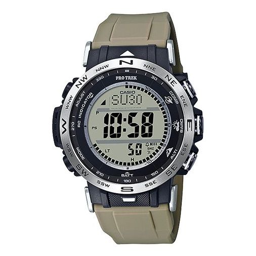 CASIO Solar Powered Waterproof Sports Mens Gray Digital PRW-30-5JF