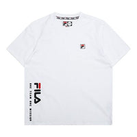 (WMNS) FILA FUSION Logo Short Sleeve White T11W032102F-WT