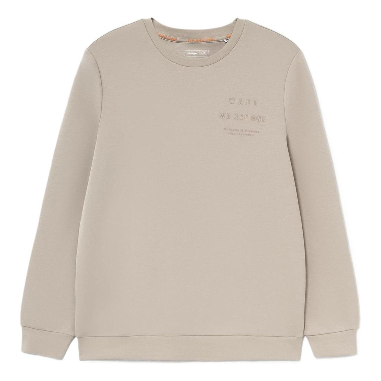 Li-Ning Wade Series Printing Solid Color Round Neck Pullover 'Brown' AWDS189-5