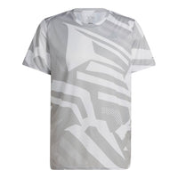 adidas Own The Run Seasonal Tee 'Grey Two White' HM8432