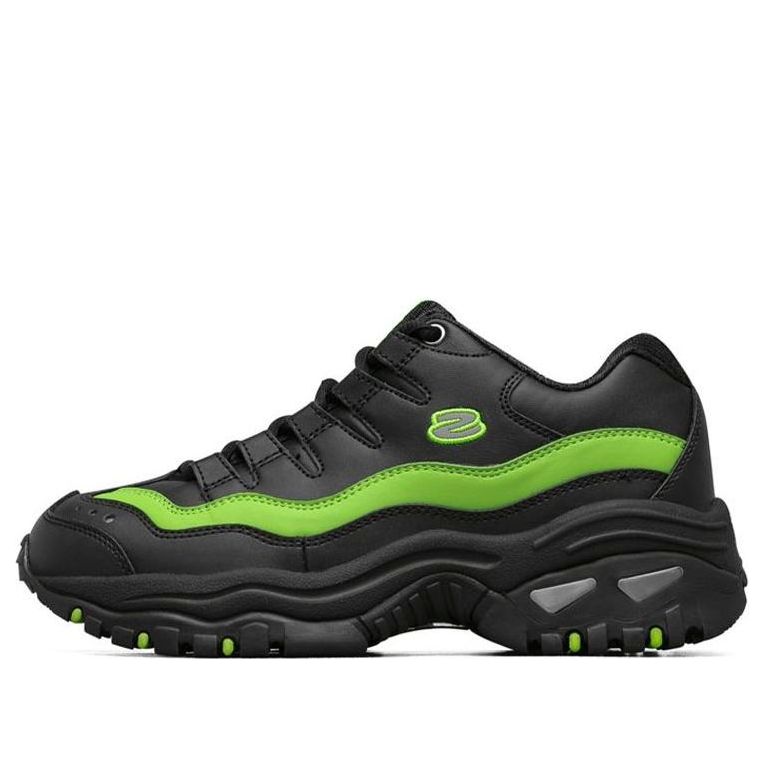 (WMNS) Skechers Energy-Over Joy Sneakers Black/Green 13412-BKGR