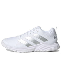 (WMNS) adidas Court Team Bounce 2.0 'White Silver Metallic' HR1235