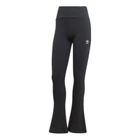 (WMNS) adidas Essentials Rib Flared Pant 'Black' II8056