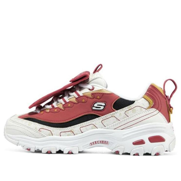 (WMNS) Skechers D'LITES CNY 'White' 800008-WBRD