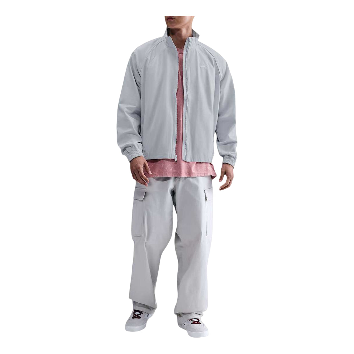 Nike SB Denim Full-Zip Track Jacket 'Football Grey/White' IH1989-085