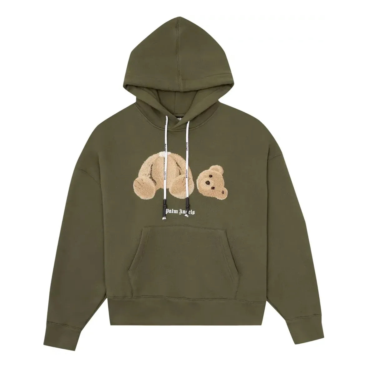 Palm Angels SS21 Bear Hoodie 'Military Brown' PMBB058R21FLE0015660