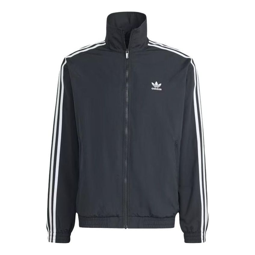 adidas Adicolor Woven Firebird Track Top Asia Sizing 'Black' IT2491