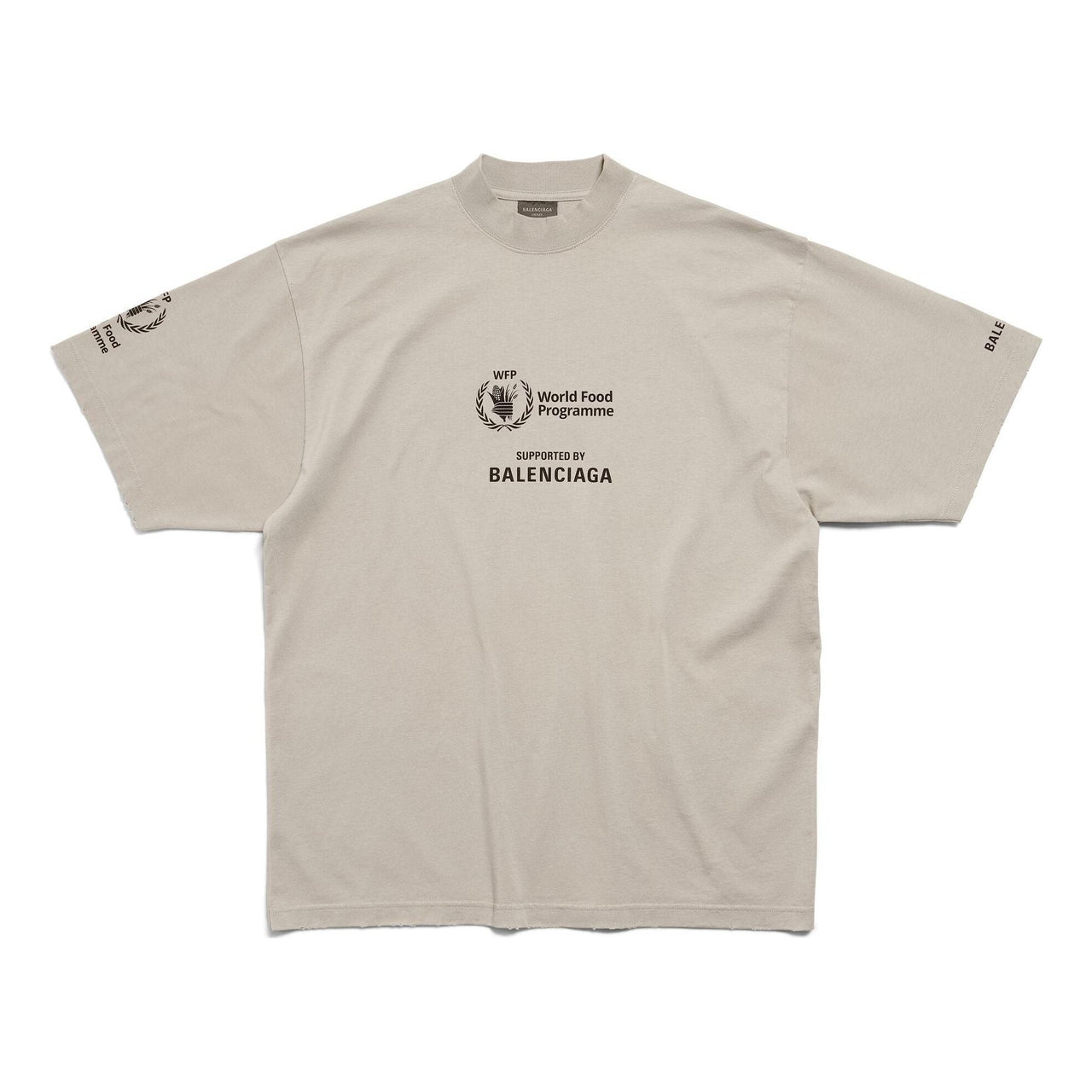 Balenciaga Wfp T-shirt 'Grey Black' 764235TQVB69763