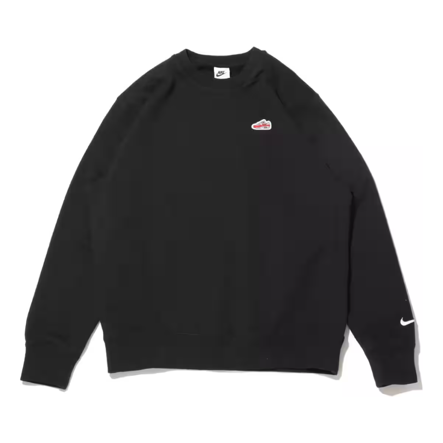Nike French Terry Crew-Neck Sweatshirt 'Black' FZ5203-010