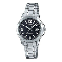 CASIO Female DRESS Japan / South Korea Fashion Black Analog LTP-V004D-1B2UDF