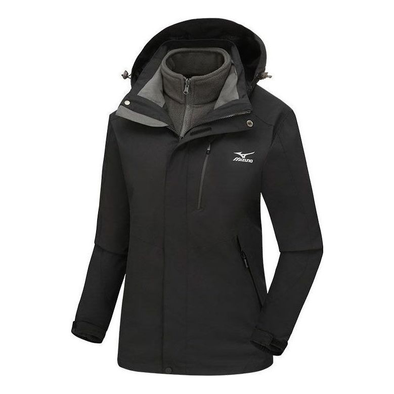 Mizuno Logo Windbreaker Jacket 'Black' A2CE2640