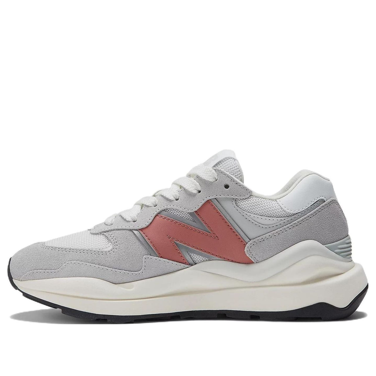 (WMNS) New Balance 57/40 'Light Aluminum Mineral Red' W5740SLC