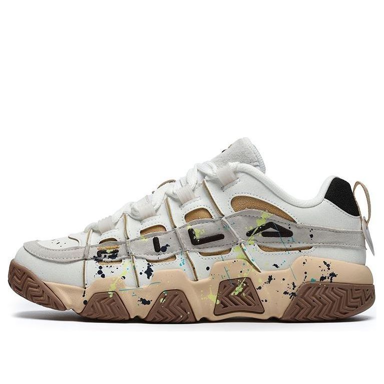 (WMNS) FILA FUSION ADE Barricade Sneakers 'White Beige Brown' T12W233206FWB