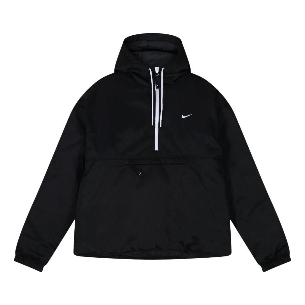 Nike NRG Solo Swoosh Satin Anorak 'Black' DR0840-010