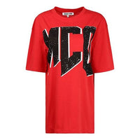 McQ Alexander McQueen Printing Short Sleeve Red 494256-RMJ70-6100