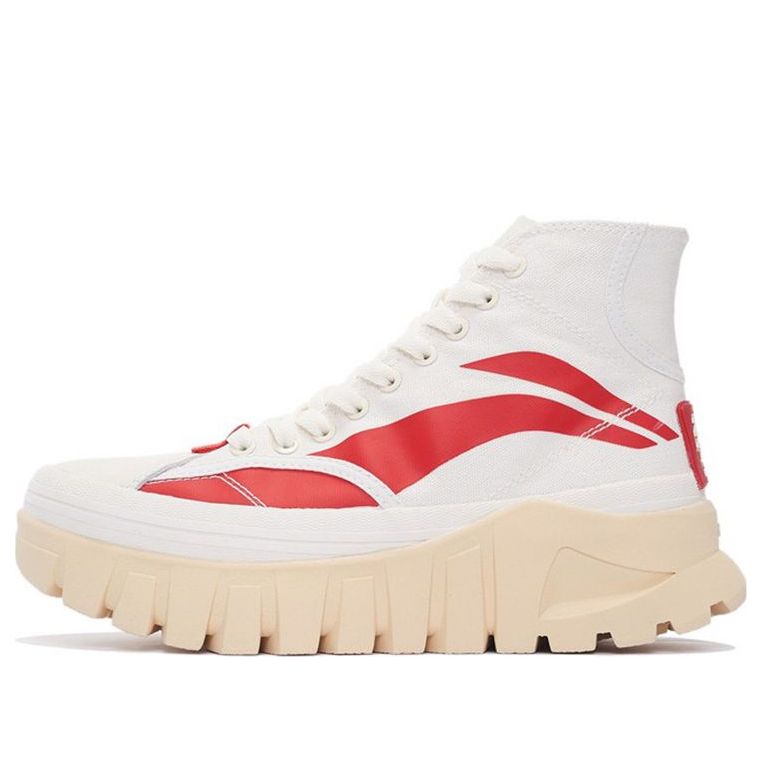 (WMNS) Li-Ning Wave Boot 'White Red' AZGS090-1