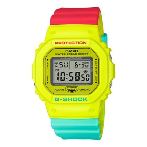CASIO G-Shock Square 'Yellow' DW-5600CMA-9