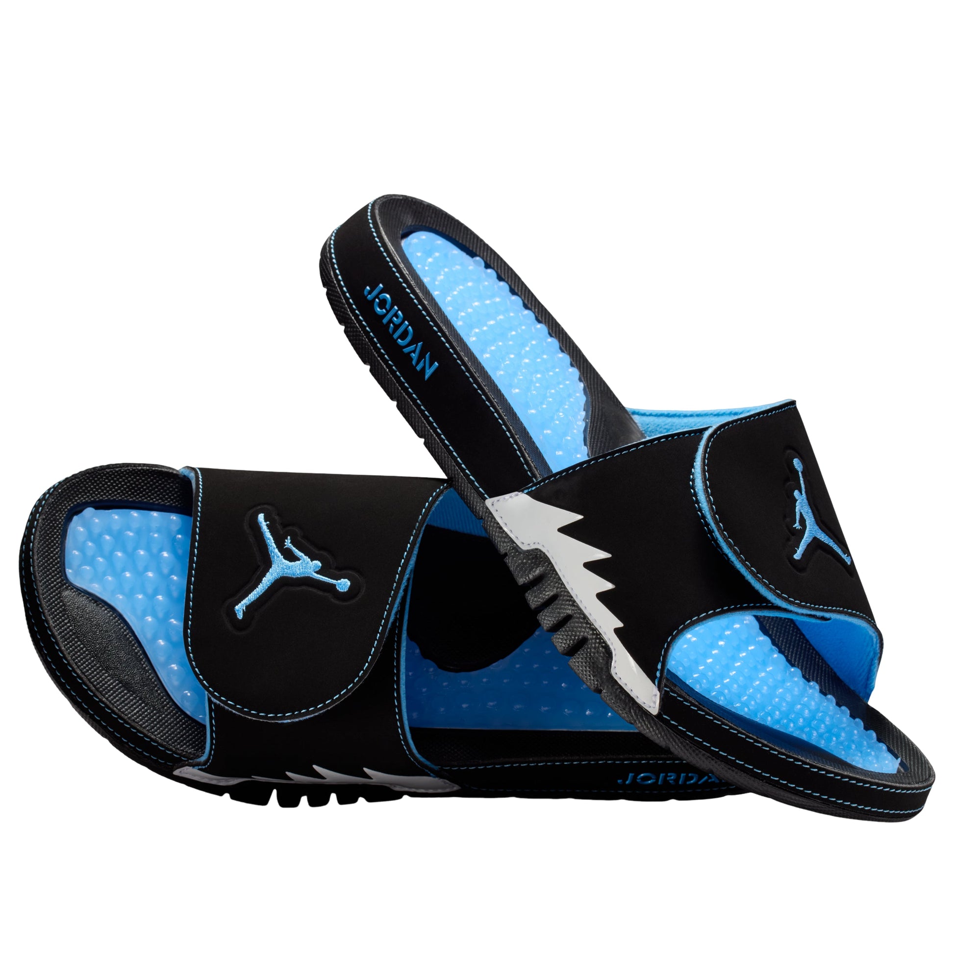 Air Jordan Hydro 5 Retro Slides 'Black University Blue' 555501-004
