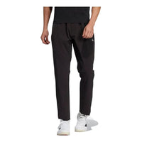 Men's adidas Solid Color Small Logo Straight Sports Pants/Trousers/Joggers Black H13784