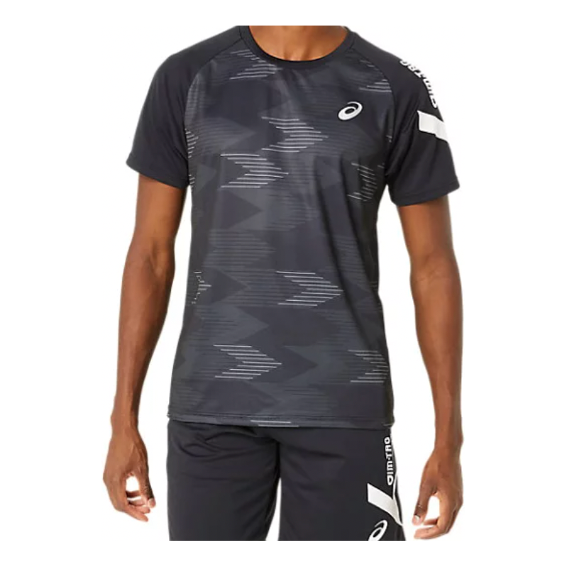 ASICS A-I-M Dry Graphic Short Sleeve Shirt 'Performance Black' 2031E553-001