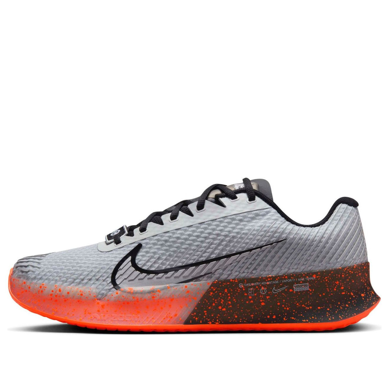 Nike Court Air Zoom Vapor 11 HC Premium 'Pure Platinum Black Crimson' FQ7721-001