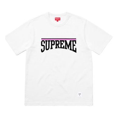 Supreme SS18 Arch SS Top White logo Short Sleeve Unisex SS18-0206