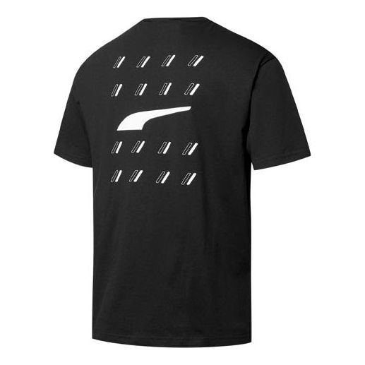 PUMA Advanced Printing Round Neck Sports Short Sleeve Black 846577-01